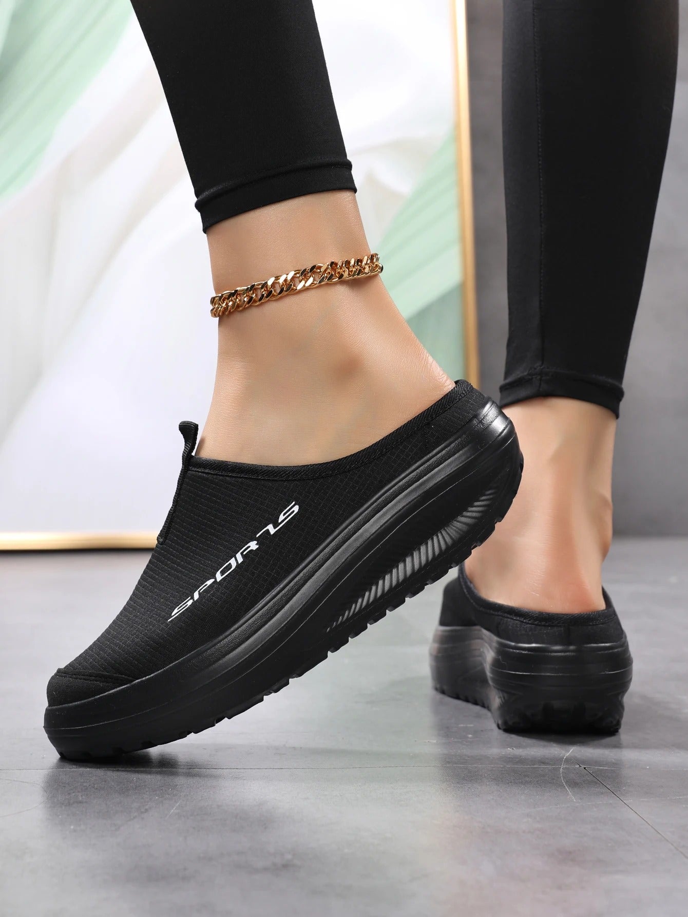 Sandales orthopédiques confort total noires – Respirantes et Faciles à enfiler | Careshoes