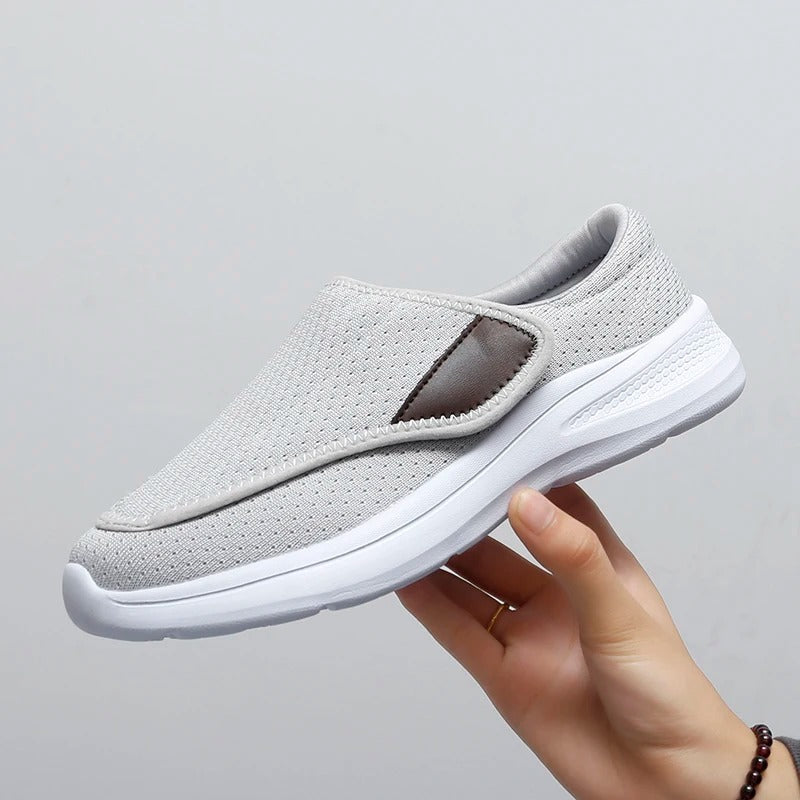 Chaussures orthopédiques femme grises – Amorti souple et stabilité optimale | Careshoes