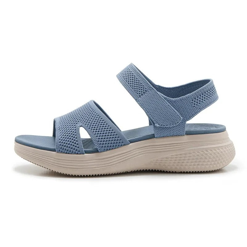Sandales orthopédiques stabilité renforcée bleues – Pour une marche sans douleur ni gêne | Careshoes