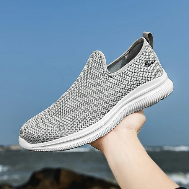 Baskets orthopédiques respirantes grises – Pour éviter douleurs, tensions et inconfort | Careshoes