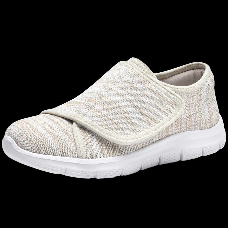 Baskets orthopédiques beige pour pieds sensibles – Maintien sécurisé pour chaque type de pied | Careshoes