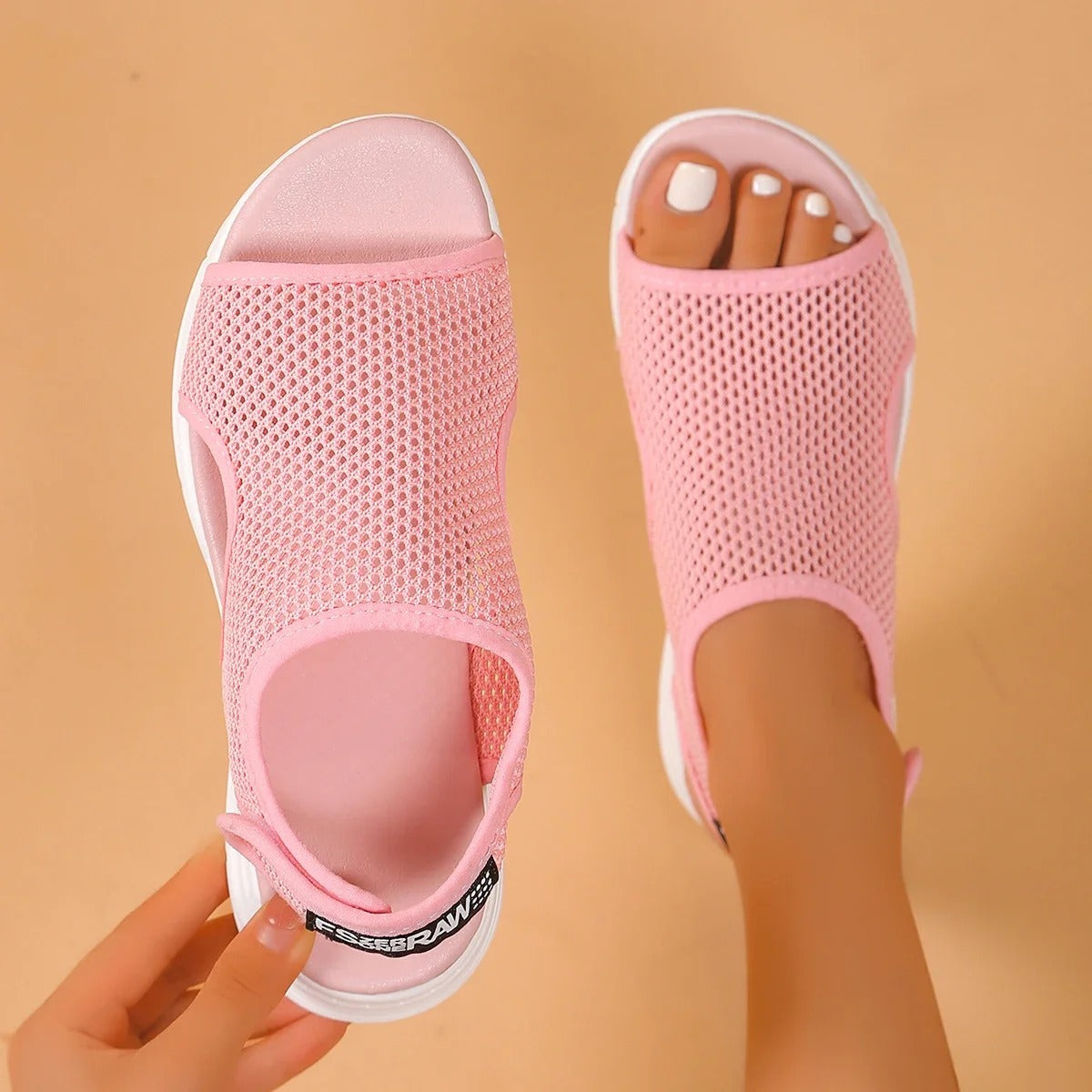Sandales orthopédiques ultra légères rose – Moins de fatigue à chaque pas | Careshoes