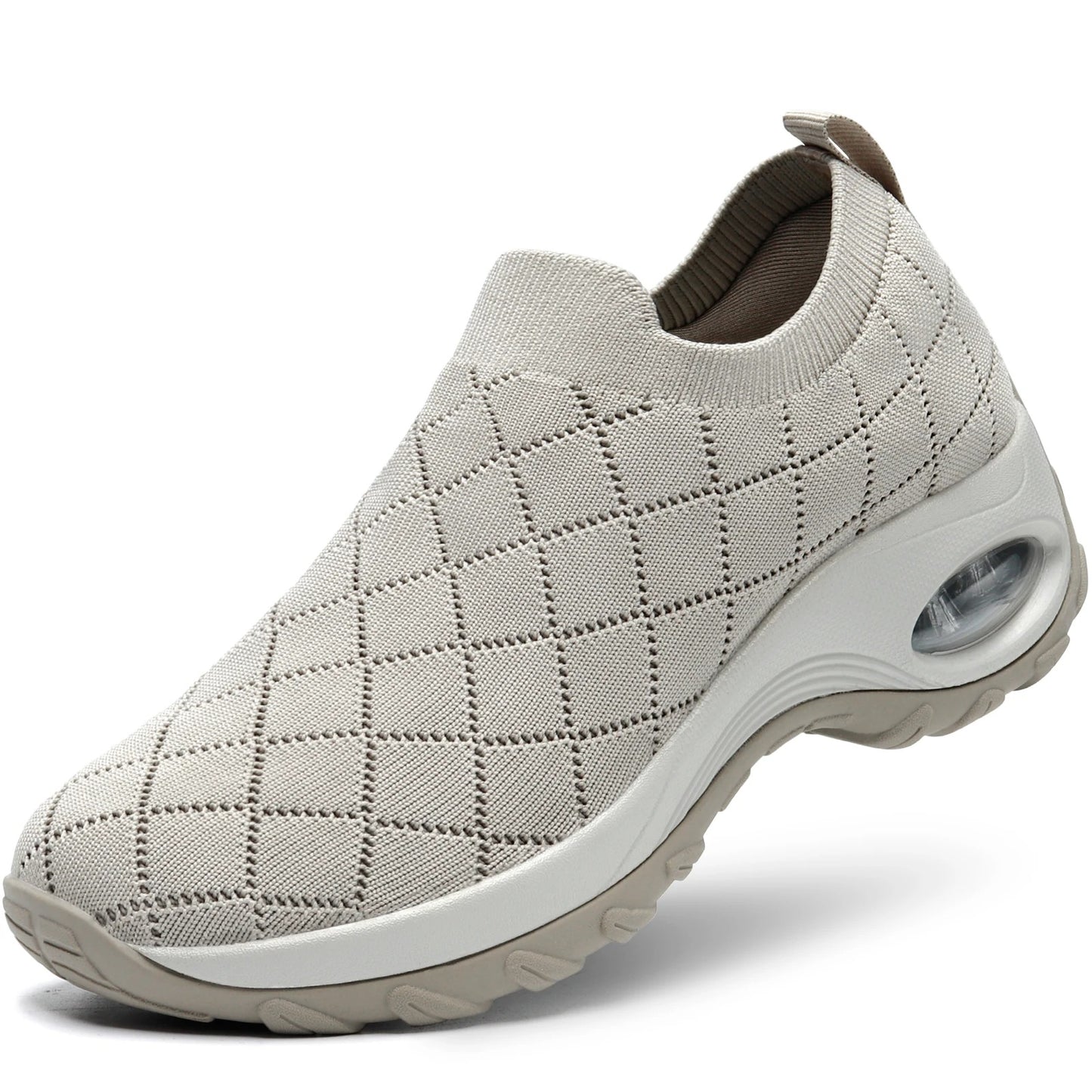 Baskets orthopédiques Femme sans lacets gris – Maintien souple et enfilage sans douleur | Careshoes