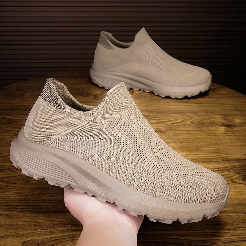 Baskets orthopédiques kaki pour marche active – Absorption des chocs et bonne adhérence | Careshoes