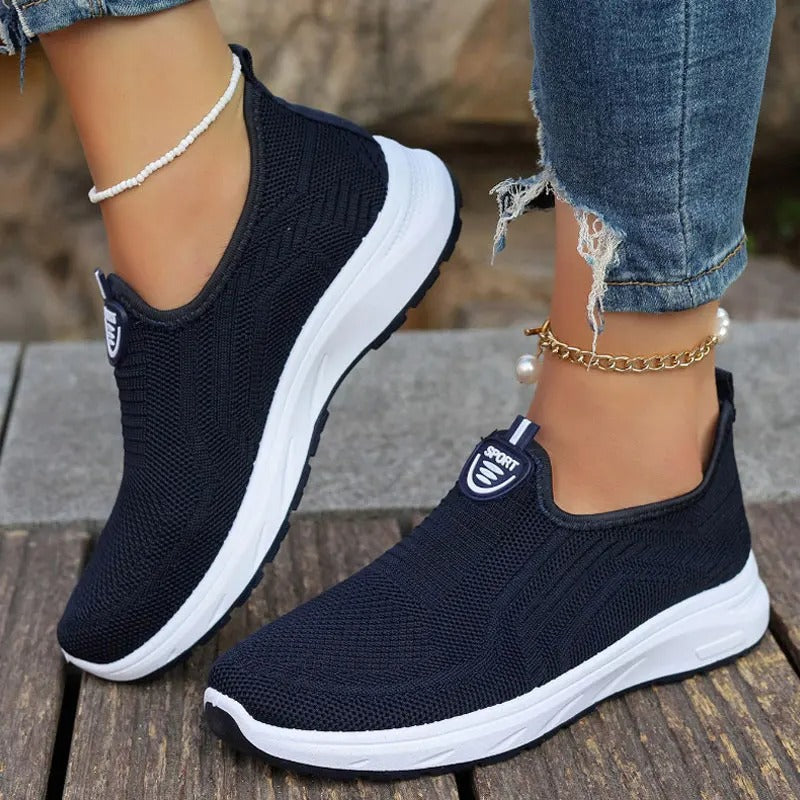 Baskets orthopédiques femme sans lacets bleues – Pratiques, légères et pensées pour le bien-être | Careshoes