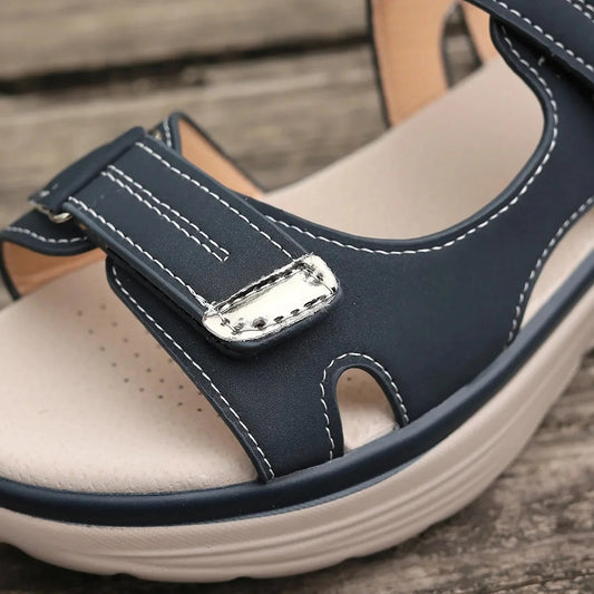 Sandales orthopédiques stables bleues – Antidérapantes et parfaites pour pieds sensibles | Careshoes