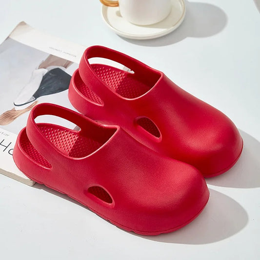 Chaussures aide-soignante antidérapantes rouge – Légères, stables et faciles à enfiler | Careshoes