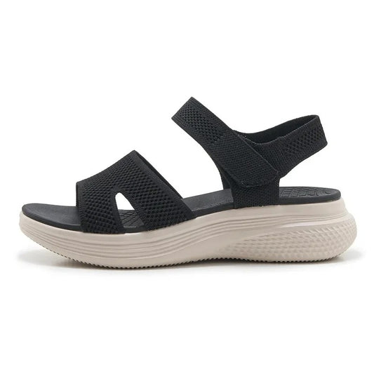 Sandales orthopédiques stabilité renforcée noires – Pour une marche sans douleur ni gêne | Careshoes