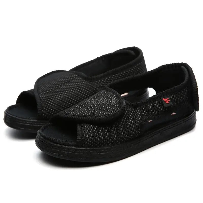 Chaussons orthopédiques ouverts – Enfilage ultra facile et confort immédiat | Careshoes
