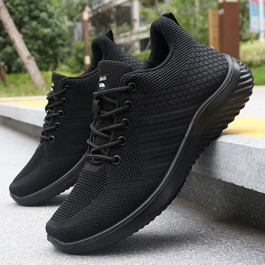 Baskets orthopédiques noires homme – Confort de marche et maintien renforcé | Careshoes