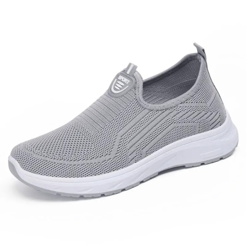 Baskets orthopédiques femme sans lacets grises – Pratiques, légères et pensées pour le bien-être | Careshoes