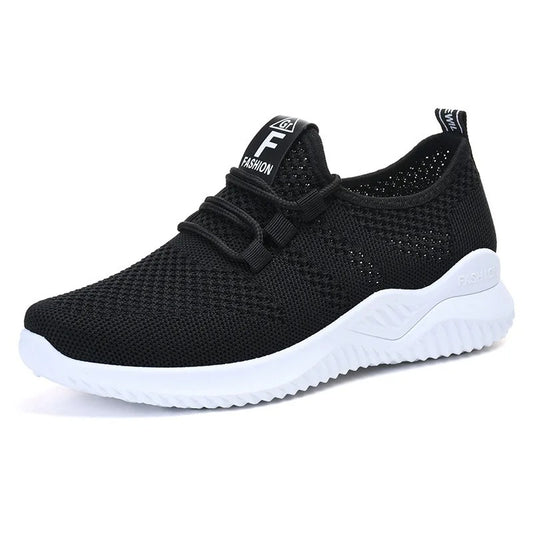 Baskets ergonomiques noires pour femme – Marche fluide et appui renforcé | Careshoes