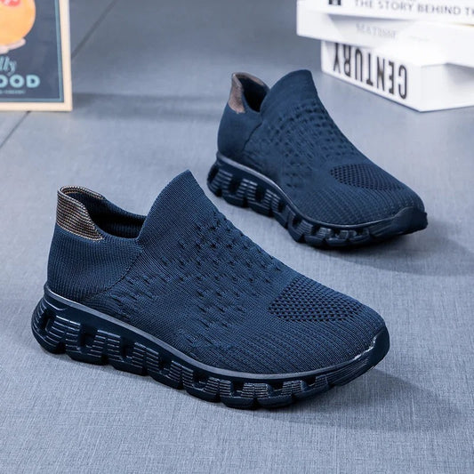 Baskets orthopédiques à enfilage facile bleues – Maintien stable sans lacets ni pression | Careshoes
