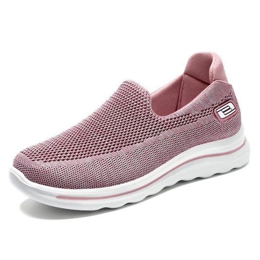 Baskets santé confort Orthopédiques rose pour Femme – Amorti léger et enfilage facile | Careshoes