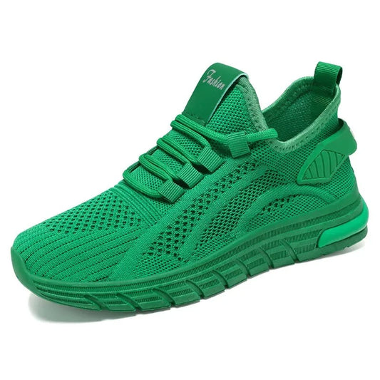 Baskets marche santé orthopédique vertes pour femme – Absorption des impacts et confort plantaire | Careshoes