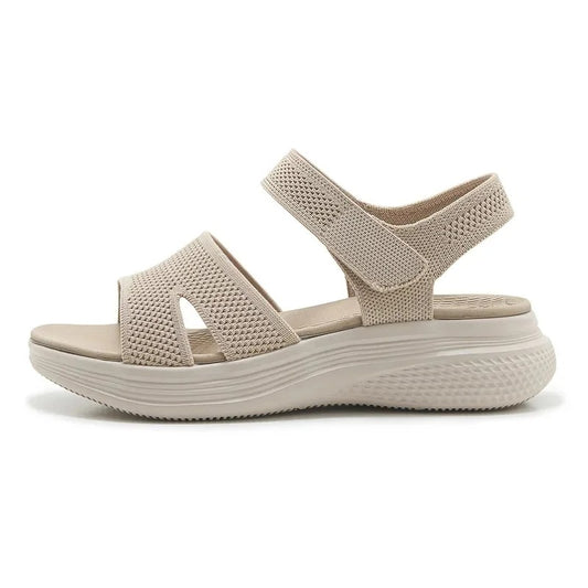 Sandales orthopédiques stabilité renforcée beige – Pour une marche sans douleur ni gêne | Careshoes