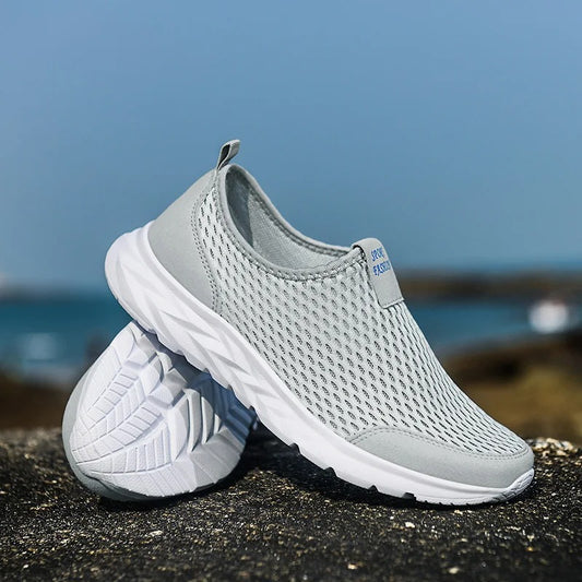 Baskets Orthopédiques sans lacets grises – Semelle moelleuse et soutien optimal | Careshoes