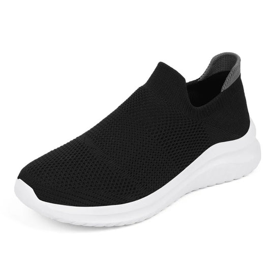 Baskets orthopédiques homme sans lacets noires – Idéales pour douleurs plantaires et fatigue | Careshoes